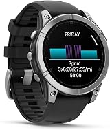Garmin fēnix E 47mm GPS Smartwatch Stainless Steel Black 16 Day Battery view 4
