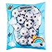 WATINC 16Pcs 2.5Inch Soccer Ball Squeeze Toy Soft Foam Sports Balls for Kids Sports Themed Party Favor Toys, Squeeze Balls for Stress Relief, Ball Games and Prizes, Perfect for Small Hands Stress Ball