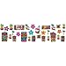 Assorted Multicolor Tiki Printed Paper Cutouts Mega Value Pack - 5