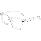 FEISEDY Glasses Frame Womens, Square Thick Eyeglasses Frame, Classic Eyewear for Men B2461
