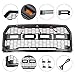 Seven Sparta Front Grill for Ford F150 2015 2016 2017, Including XL, XLT, LARIAT, King Ranch, Platinum and Limited, Amber LED Lights included, Raptor Style Grill Gray