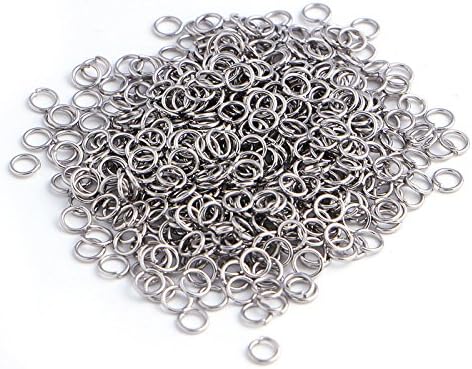 Lamdoo500Pcs Open Jump Rings for Jewelry Making 4mm Silver