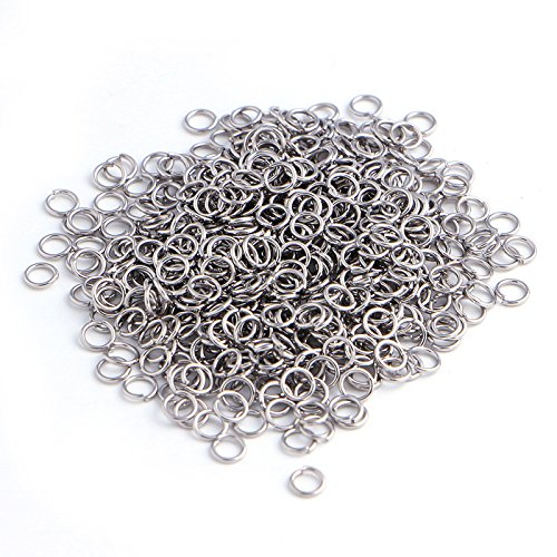 Lamdoo500Pcs Open Jump Rings for Jewelry Making 4mm Silver