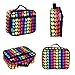 Wildkin Kids Insulated Lunch Box – Durable and Reusable for School & Travel - Rainbow Hearts