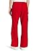 WonderWink Womens Flare Leg Cargo Medical Scrubs Pants, Red, Medium US