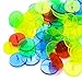 WEFOO 100 Pcs Plastic Transparent Golf Ball Position Marker Random Color Marker Mark