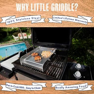 Little Griddle Gq230 100 Stainless Steel Professional Quality Griddle With Cross Bracing Amazon Com Au Lawn Garden