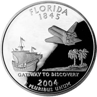 2004 S Silver Proof Florida State Quarter At Amazon S Collectible Coins Store
