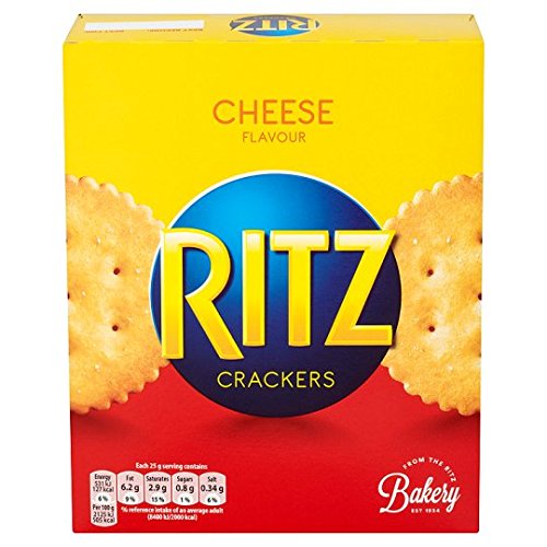 Original Ritz Cheezy Crakers Imported From The UK England Classic Recipe, With A Buttery Cheesy Taste Perfect For Pairing, Topping Or Popping. Cheese Flavored Ritz Crackers