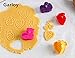 Cookie Cutter Embossing Mold Set By Garloy(4 Pack),Mini Christmas Fruit Theme Cute Cookies Cake Topper Sugar Craft Chocolate Plunger Cutter Mold,Spring-loaded Handle,Food Safe Plastic(Colors May Vary)