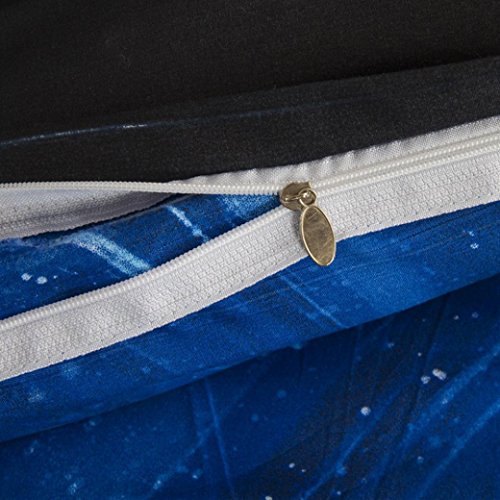 Ikevan 3 Pcs Bed Linen Home Textile Bedding Set Duvet Cover Star Colorful Bed Pillowcases(1 pc Duvet Cover 200x230cm+2 pcs Pillowcases 48x74cm ) (05) - Thumbnail 6