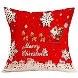 AIMTOPPY Christmas Sofa Bed Home Decor Pillow Case Cushion Cover
