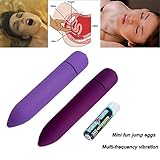Gallity Women Sexy Toys Waterproof Mini Point Vibrating Massager Bullet Trigger Point Jumping Egg (B)