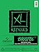 Canson XL Series Recycled Bristol Paper Pad, Dual Sided Smooth and Vellum for Pencil, Marker or Ink, Fold Over, 96 Pound, 9 x 12 In, White, 25 Sheets