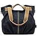 coofig Womens Canvas Handbags Bulk Hobo Tote Bags Vintage Retro Casual Shoulder Bags (black)