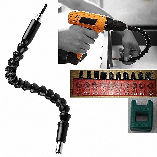 Alaigo Flexible Shaft drill connecting link for Electric Screwdriver Drill Bit Black