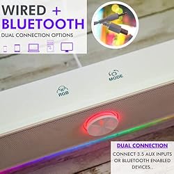 Tilted Nation Computer Soundbar for Desktop - USB