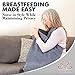 Baby Nursing Cover, Breastfeeding Cover up for Mom – Soft, Lightweight & Breathable – Best Large Multi-use Cover Scarf for Car Seat, Stroller. Bonus Wetbag & Ebook (Grey)