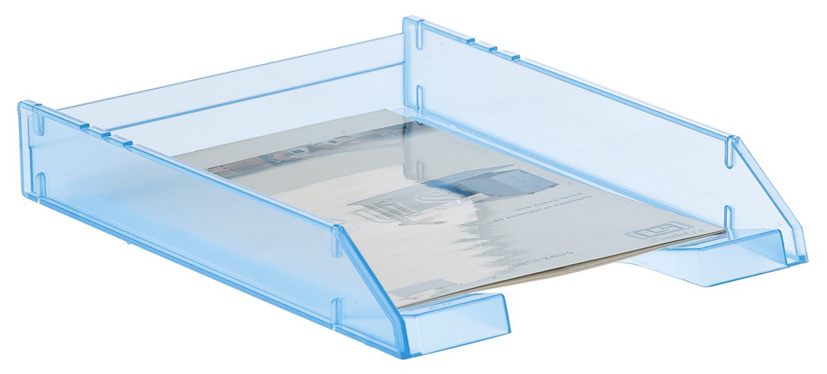 Filivo 2000 Stackable Tray for A4 Documents and Foolscap Translucent Sea Blue