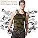 XSHANG Mens Cotton Gym Camo Tank Tops Compression Sleeveless Shirt Muscle Comfort