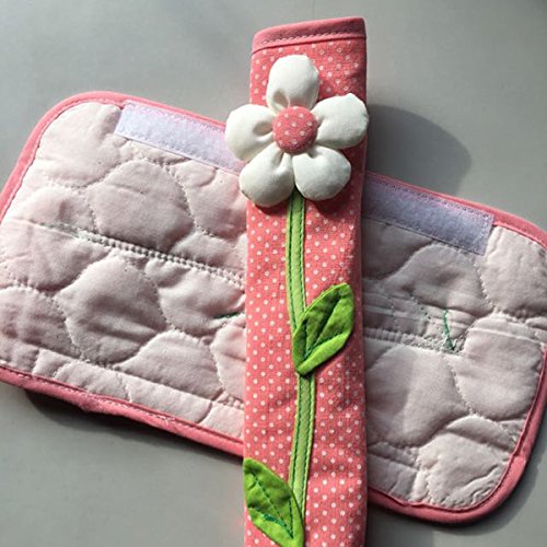 image for TOOGOO 2PCS Pastoral Flower Polka Dot Door/Refrigerator Handle Cover F