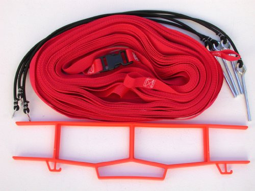 Home Court M8W25G Volleyball Non-Adjustable Boundary, Red, 8 m