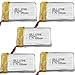 Holy Stone Upgraded 5PCS x 3.7V 650mAh 25C Lipo Battery for Quadcopter Syma X5, X5C and Holy Stone M68R,obtain extra flight time:45 mins