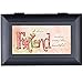 Cottage Garden Dear Friend Makes Every Day Beautiful Matte Black Jewelry Music Box Plays Wonderful World