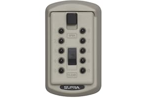 Kidde AccessPoint 001414 KeySafe Original Slimline Push Button Combination Permanent Key Lock Box, 2-Key, Clay Beige