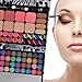 Ecvtop All-in-one Makeup Kit Professional Eye Shadow Palette Lip Gloss Blush Eyebrow Powder,72 Colors