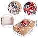 OurWarm 12 Packs Christmas Cookie Boxes with Window, Food Grade Kraft Bakery Boxes with Oilpaper and Ribbons, Cupcake Boxes for Holiday Gift Giving, Christmas Party Favors, Fits 12 Cookies or Cakes