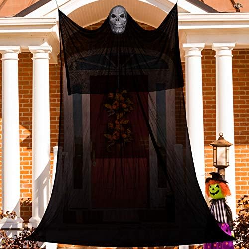 10ft Halloween Decorations Hanging Ghost Props - Scary Skeletons Hanging Ghost Halloween Decorations Outdoors and Indoors - Suitable for Halloween Party Decor, Ghost House, Vampire, Party Bar