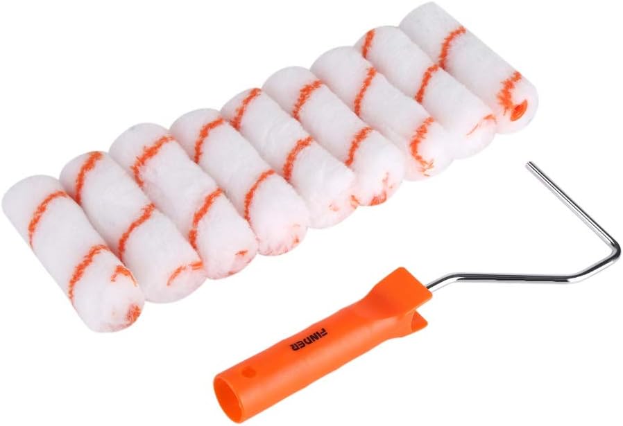 Paint Roller Kit, 10Piece 4 Inch Professional Home Decoration Wall