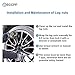 ECCPP Wheel Lug Nuts 12x1.5 20 Pieces +2 Keys Black Thread Close End Spline Tuner Racing Lug Nuts for 1960-2014 for Chevrolet Corvette 1982-2004 for Chevrolet S10 1976-2014 for Honda Accord