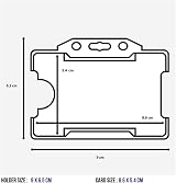 CKB LTD Assorted 10 x 86x54 CR80 Horizontal Open Face ID Card Holders view 5