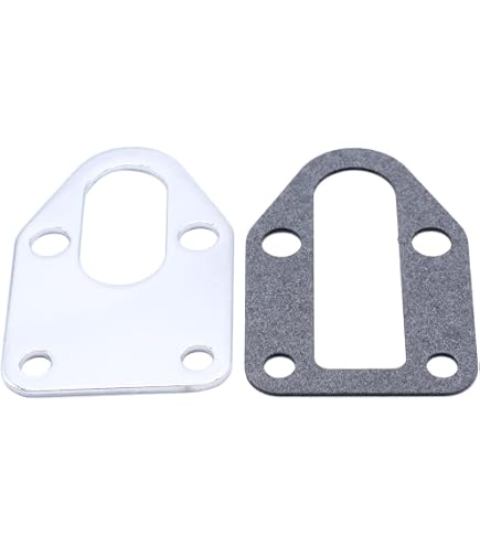 SBC Small Block Chevy Black Fuel Pump Mounting Plate With Gasket - Fits 283 To 400 CI 2 thumbnail image