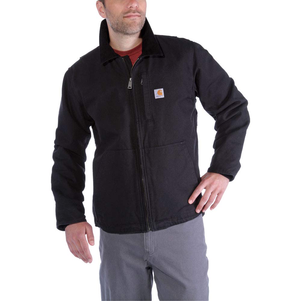 Carhartt Men's Full Swing Loose Fit Washed Duck Fleece-Lined Jacket