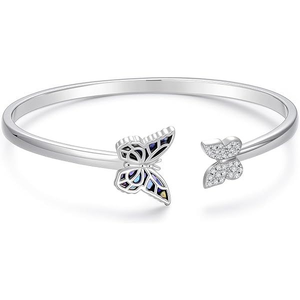 81stgeneration Pulsera De Plata Pura 999 Karen Hill Tribe Martillada Plana Apilable Para Mujer, Plata Esterlina Plata
