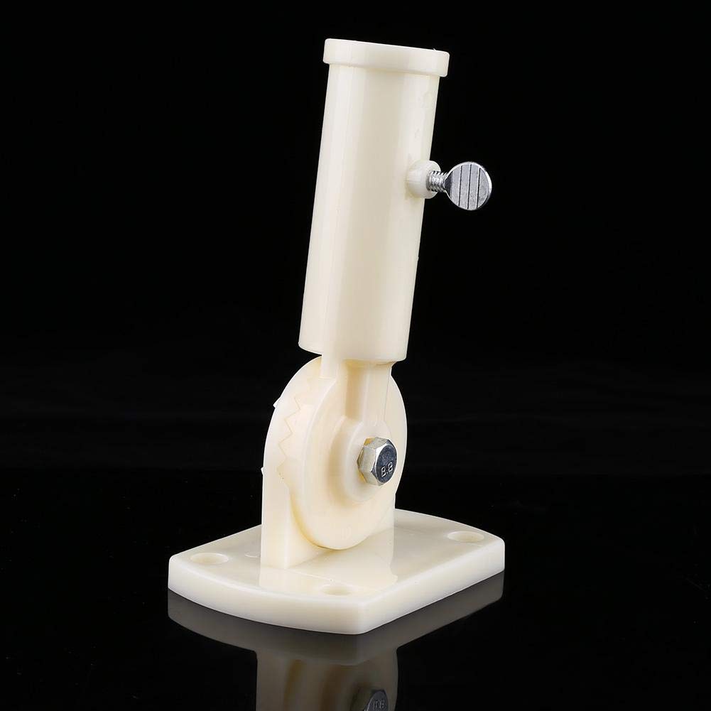 30mm Dia Adjustable Plastic Wall Mounting Flag Pole Holder Flagpole Bracket Windsock Base Flagpole Holder Flag Pole Mounting Base Stand Multifunctional Flagpole for Home Garden Outdoors Courtyard