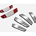 STATUS 4 Pcs High Glossy Slim Door Edge Guards Bumper Protector Trim Guard Sticker Molding for Motors Auto Vehicle Silver Color