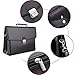 Jack&Chris New PU Leather Briefcase Messenger Bag Laptop Bag, MBYX012, Clasp Upgrade