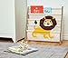 3 Sprouts Kids Book Rack - Space-Saving Bookshelf for Children's Room - Toddler Bookcase Organizer, Book Shelf Ages 3+, Lion