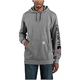 Carhartt Men's Flame Resistant Force Loose Fit Midweight Logo Sleeve Graphic Sweatshirt