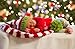 Eyourhappy Christmas Green Red Crochet ELF Long Tail Pom-pom Hat for Baby Toddlers
