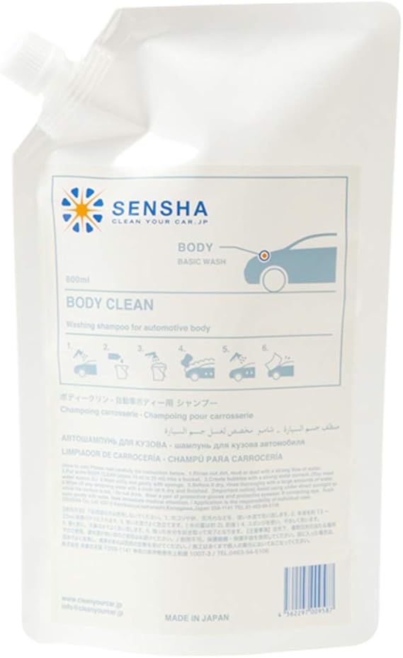 Amazon 洗車の王国 カーシャンプー ボディークリン 詰め替え 800ml レフィル コーティング下地処理剤 洗車用 水垢除去 958 車 バイク 車 バイク