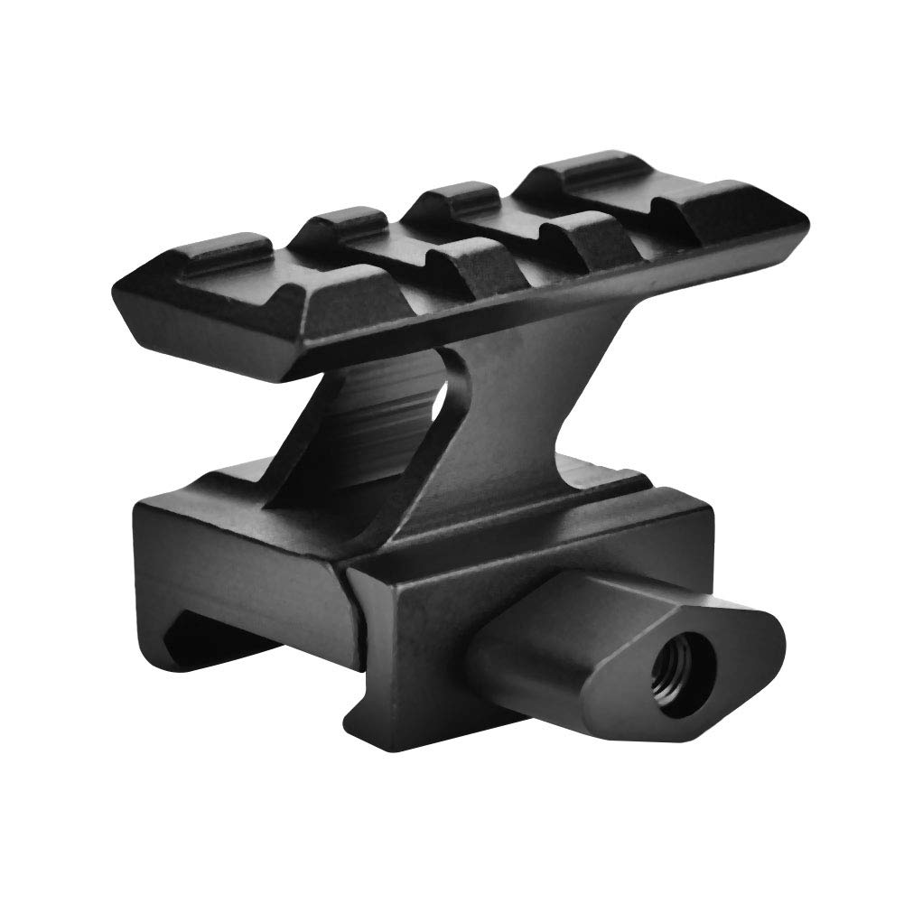 Riser Rail Mount - Rail Base Adapter Picatinny Scope Mount Bases Fits 20mm Picatinny Black Sportinggoods Hunting Equipment for Airsoft and Rifle