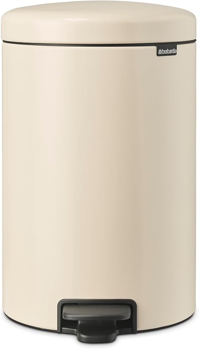 Brabantia NewIcon 20L Pedal Bin Soft Beige with Removable Inner Bucket