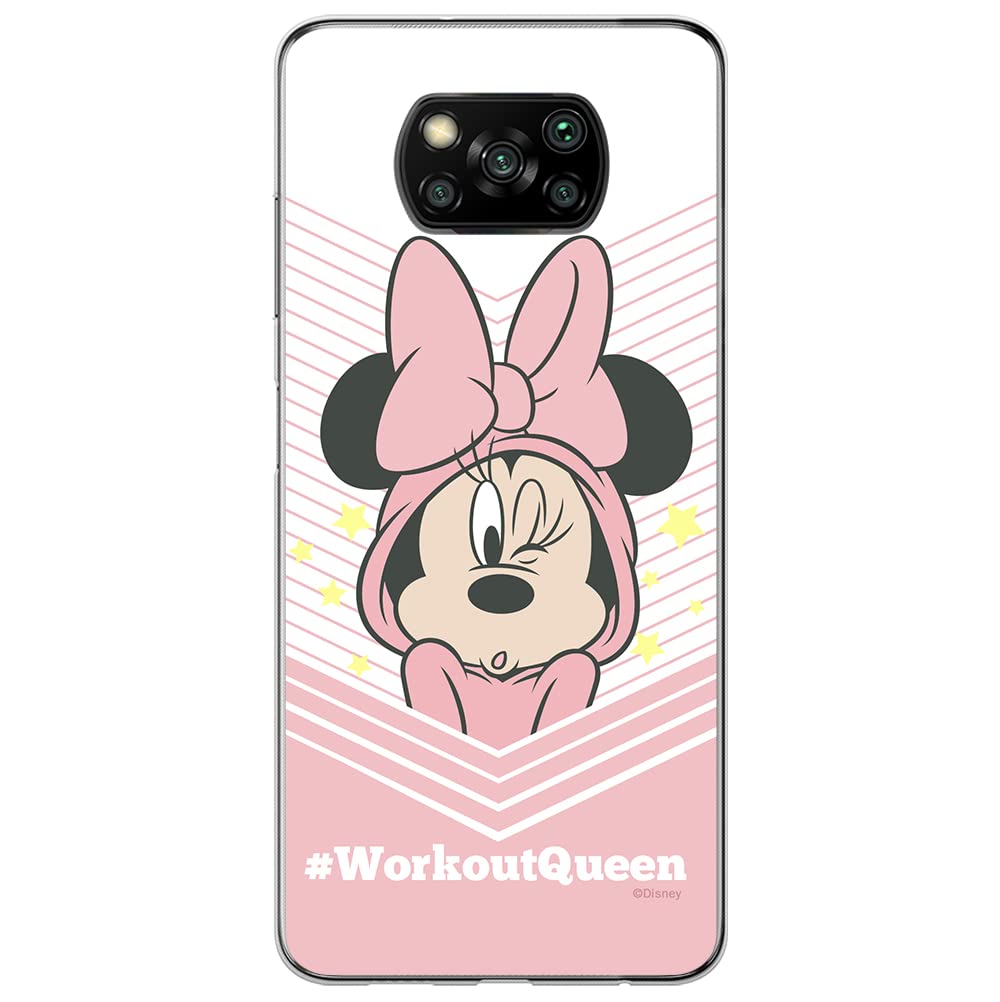 ERT GROUP mobile phone case for Xiaomi POCOPHONE X3 original and officially Licensed Disney pattern Minnie 053 optimally adapted to the shape of the mobile phone, case made of TPU