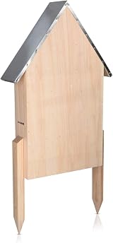 Navaris XL Wooden Insect Hotel - Natural Habitat for Bees & Butterflies view 6