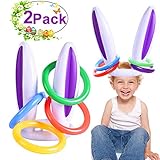 AMENON Inflatable Ring Toss Game，Floating Swimming Cactus Ring Toss Water Toys Set for Pool Games for Kids Adult Indoor Outdoor Game Party Favors Decoration Supplies Kids Game Toy Gifts